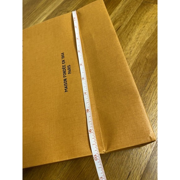 LOUIS VUITTON 4.5 X 10 X 14 Large Authentic Gift Shopping Paper Bag Orange - Picture 9 of 10